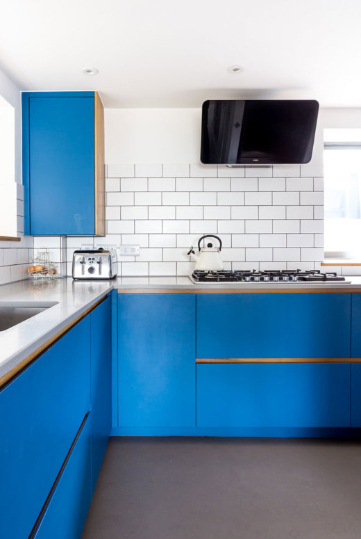 Electric Blue Kitchen by Bath Bespoke - The Kitchen Think