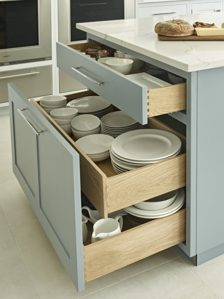 Slate blue Shaker Kitchen by McCarron & Co - The Kitchen Think